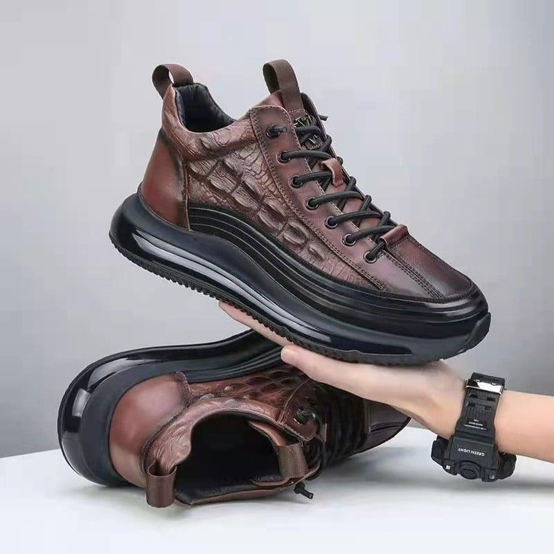Heren Sneakers met Luxe Comfort en Moderne Stijl