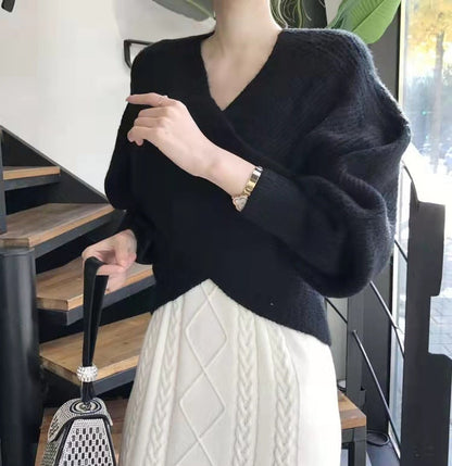 Elegante kruisgebreide trui