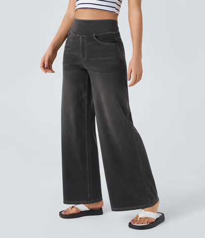 Comfortabele jeans met hoge taille