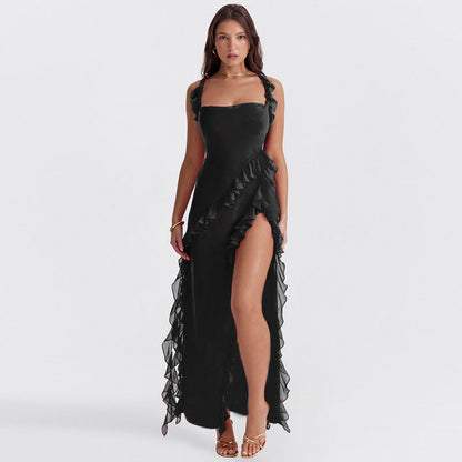 Stralende Jurk met Ruffles