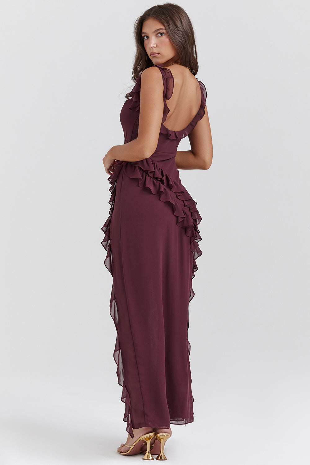 Stralende Jurk met Ruffles
