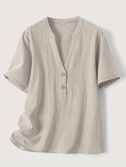 Elegante V-Hals Blouse