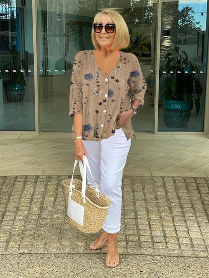 Damesblouse | Driekwart Mouw