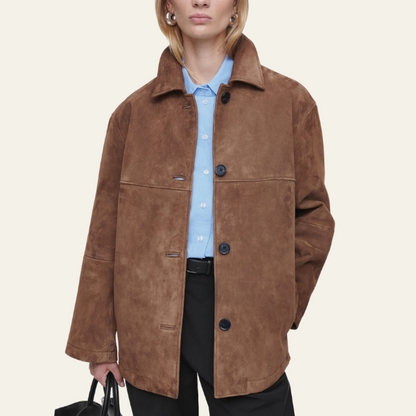 Collared Suede Jacket