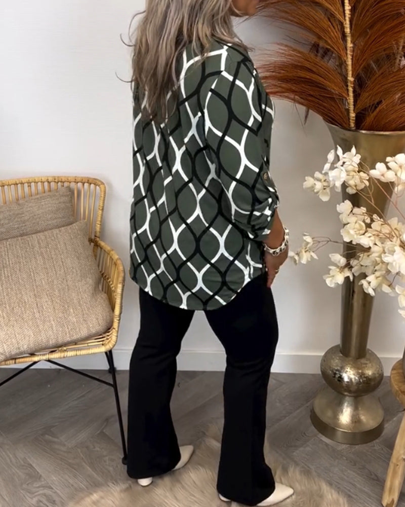 Blouse met Grafische Print