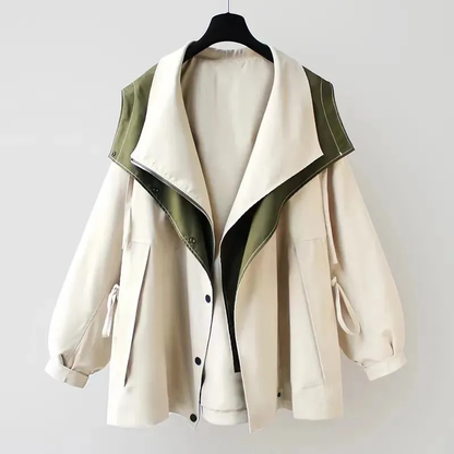 Moderne Tweekleurige Trenchcoat