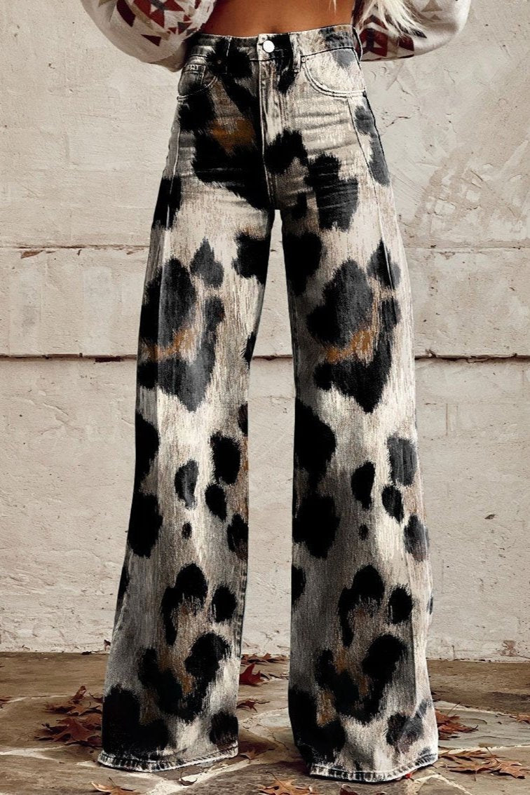 Boho Vintage Broek met Chic Print