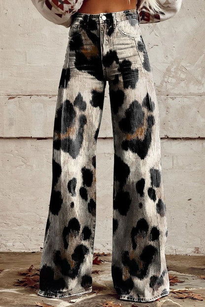 Boho Vintage Broek met Chic Print