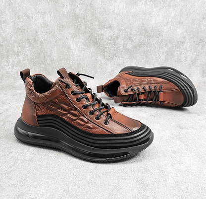 Heren Sneakers met Luxe Comfort en Moderne Stijl