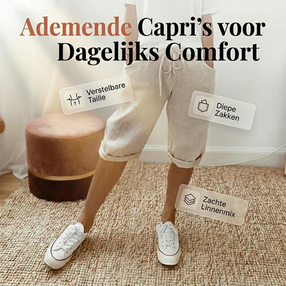 Katoen linnen Dames Shorts 1+1 Gratis