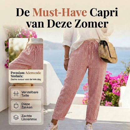 Gestreepte Katoenen Broek