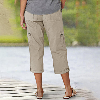 Capri Broek met Meerdere Zakken