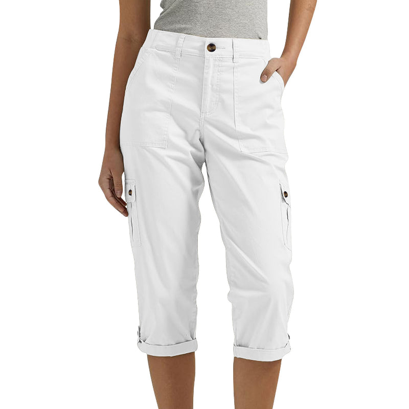 Capri Broek met Meerdere Zakken