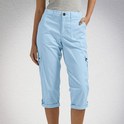 Capri Broek met Meerdere Zakken