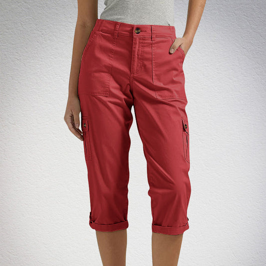 Capri Broek met Meerdere Zakken