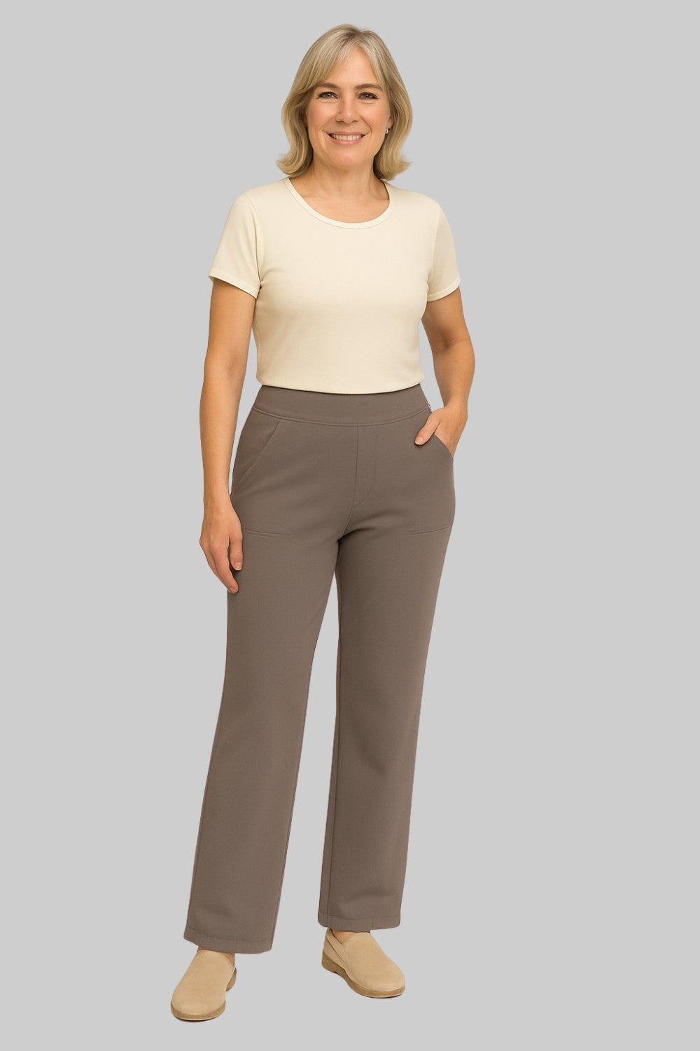 Elegante broek in zachte jersey
