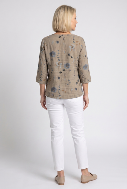 Damesblouse | Driekwart Mouw